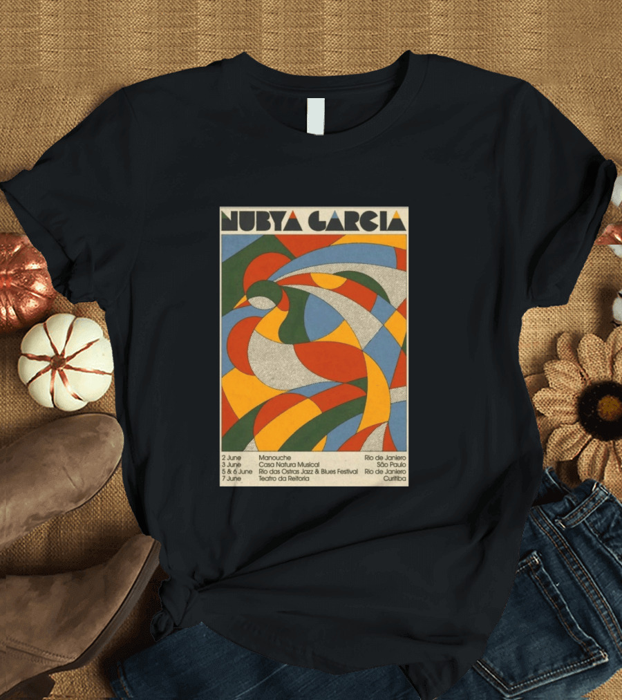 Nubya Garcia 2026 Brazil Tour Manouche Jazz Blues Festival Rio São Paulo Curitiba T-Shirt