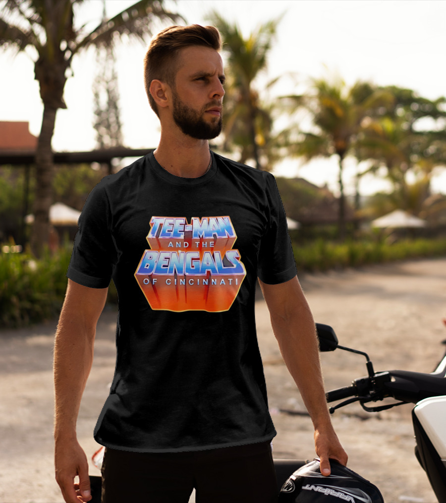 Tee Man And The Bengals Of Cincinnati T-Shirt