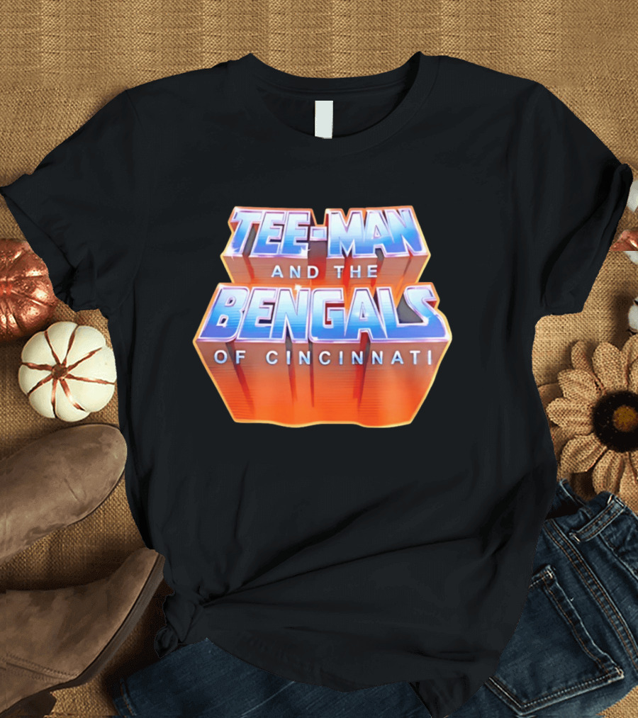 Tee Man And The Bengals Of Cincinnati T-Shirt