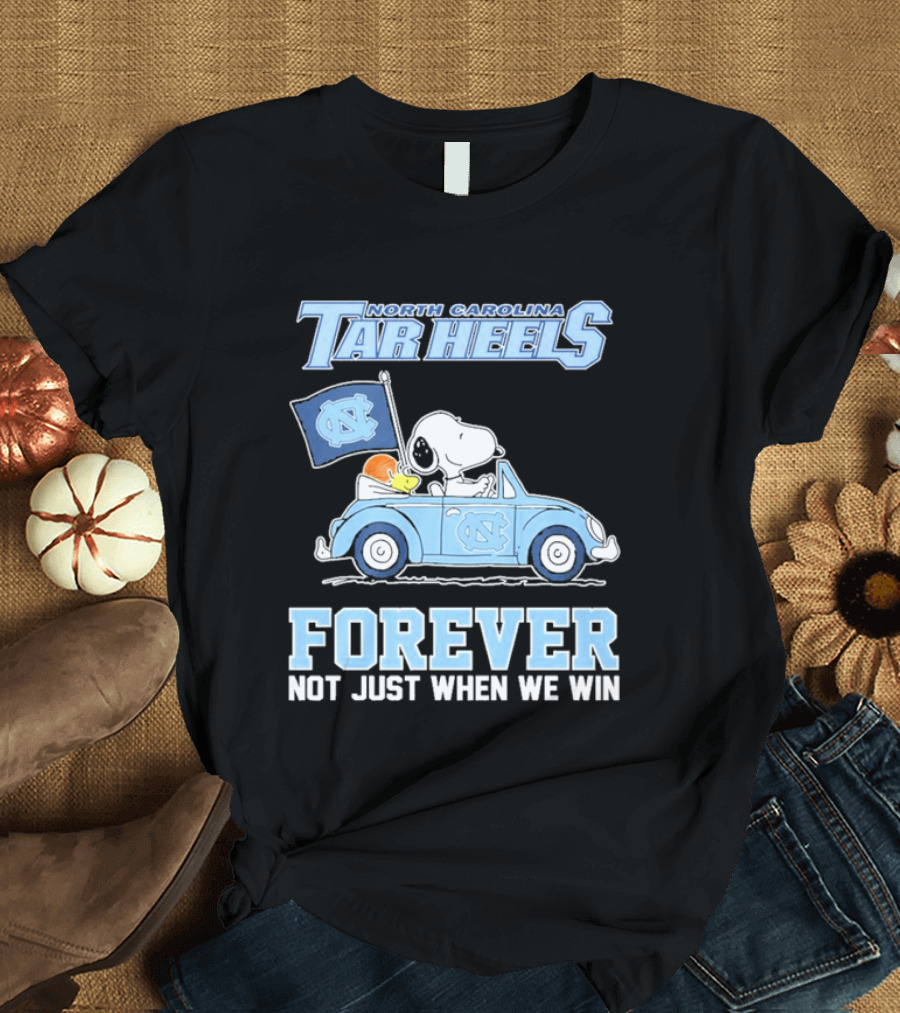 North Carolina Tar Heels Peanuts Forever Not Just When We Win T-Shirt