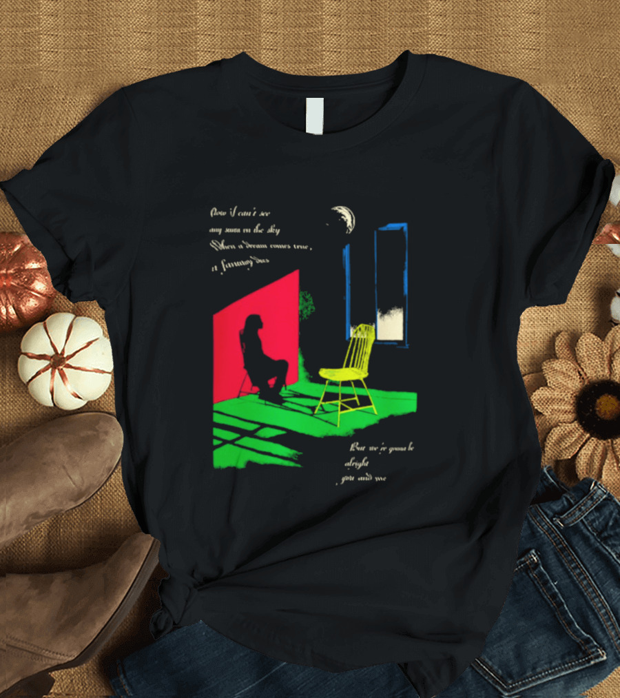 Phoebe Bridgers Chair Tour Shadow Scene With Moon And Writing T-Shirt