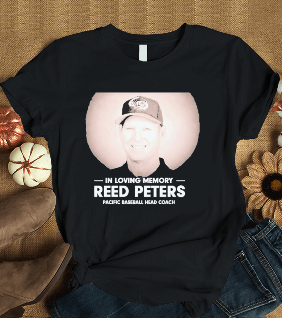 In Loving Memory Reed Peters Pacific Baseball Head Coach Panthers Cap T-Shirt