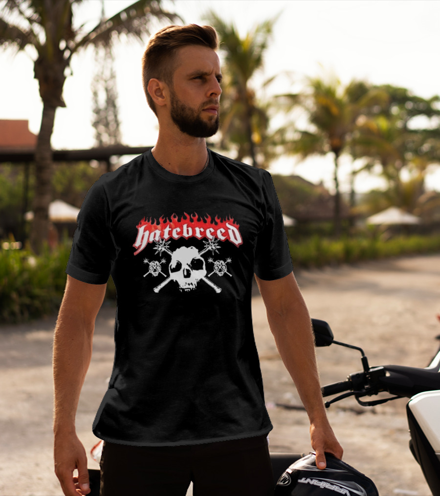 Hatebreed The Summer Slaughter Tour Part 1 2026 Skull And Crossbones Logo With Dates T-Shirt
