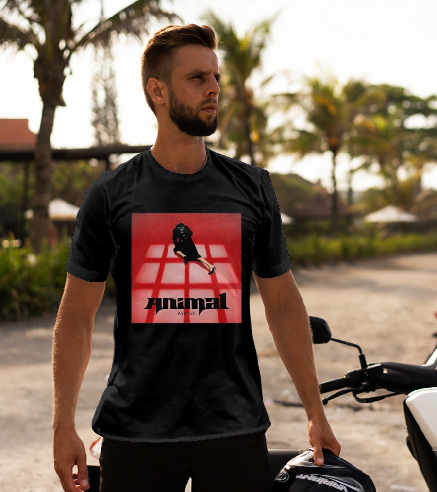 Katseye Animal Red Grid Aesthetic T-Shirt