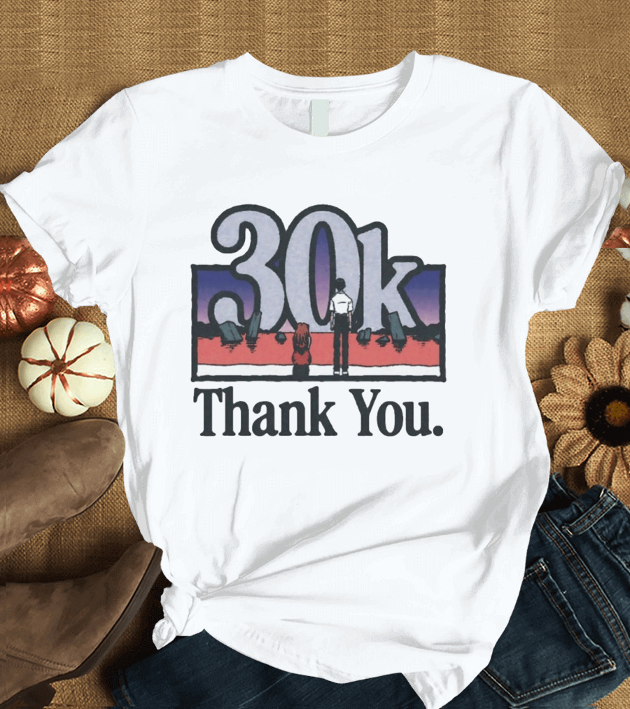 30k Thank You Asuka Langley Soryu Ikari Shinji Neon Genesis Evangelion T-Shirt
