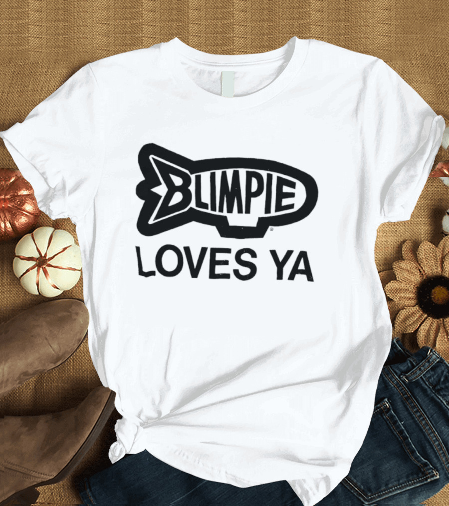 Blimpie Loves Ya Sandwich Shop Fast Food Blimp T-Shirt