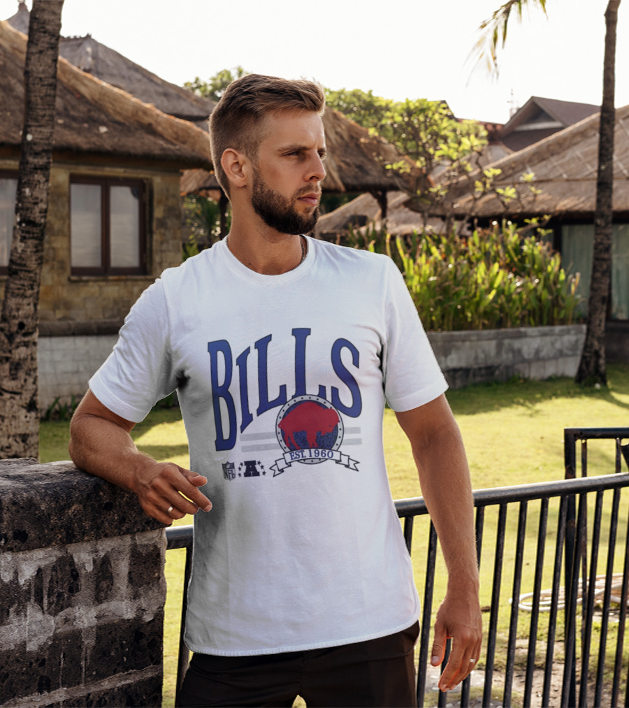 Buffalo Bills Est 1960 Blue Red Buffalo T-Shirt