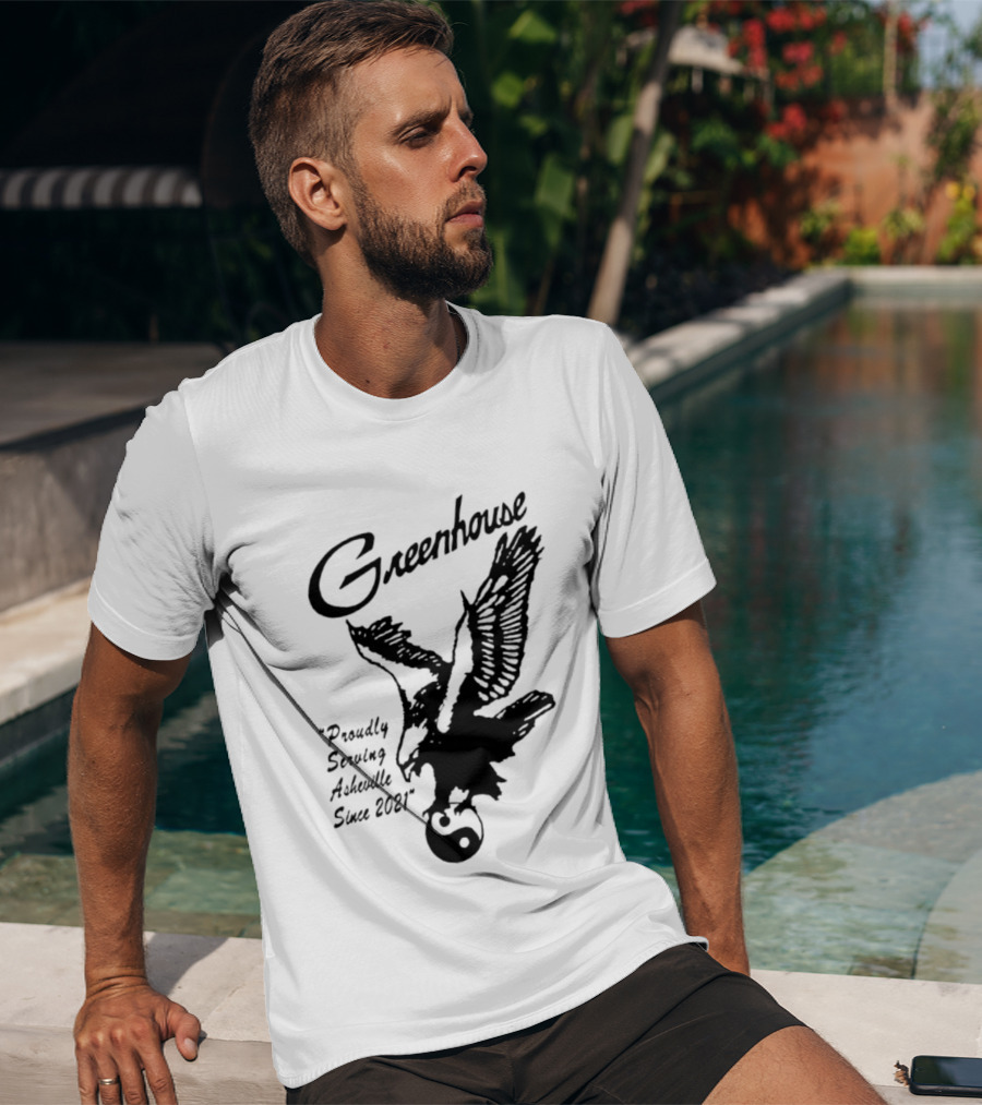 Greenhouse Proudly Serving Asheville Since 2021 Eagle Motif T-Shirt