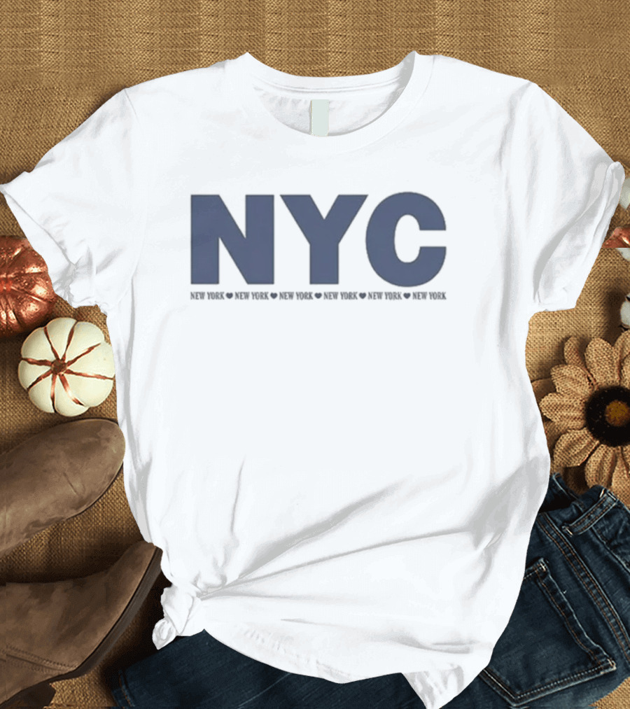 NYC Hailey Bieber New York Exploration Print T-Shirt