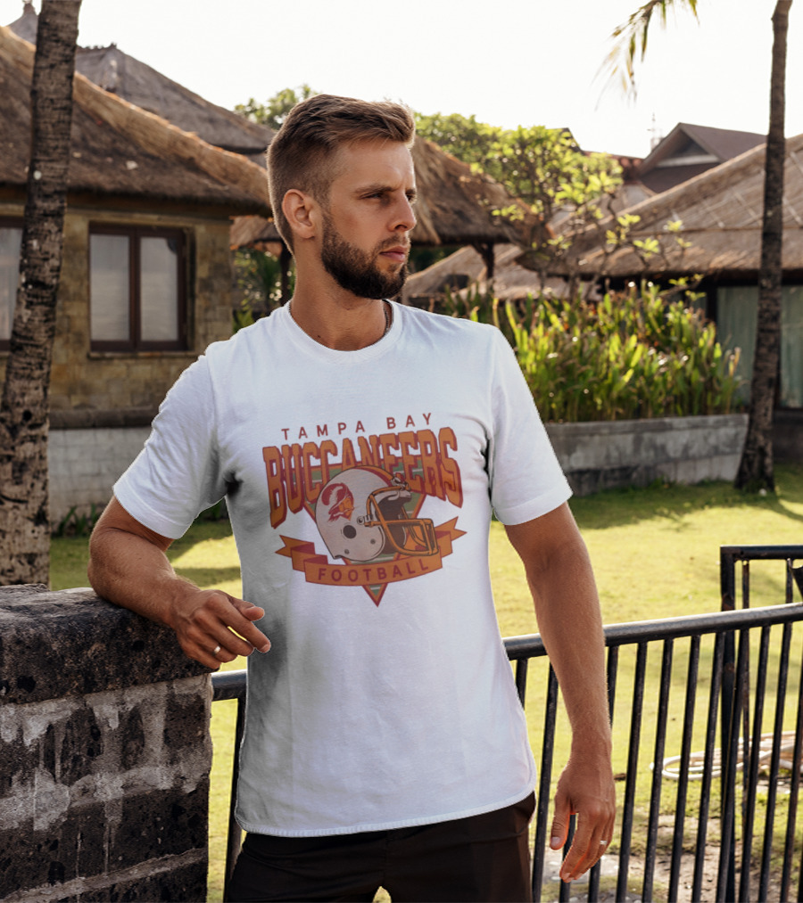 Tampa Bay Buccaneers Football Helmet T-Shirt