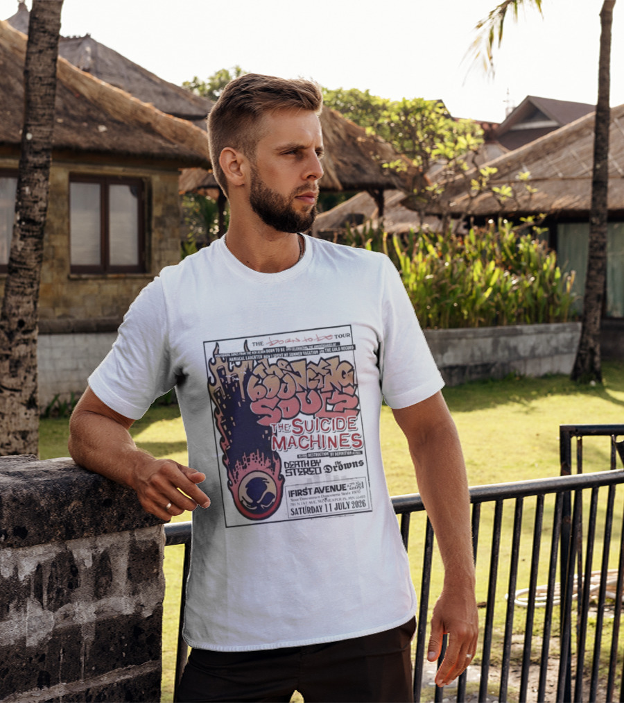 The Bouncing Souls The Suicide Machines Death By Stereo The Drowns First Avenue Tour Minneapolis 13 July 2019 T-Shirt
