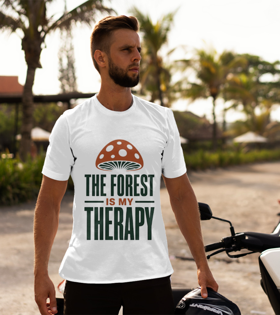 The Forest Is My Therapy Mushroom T-Shirt