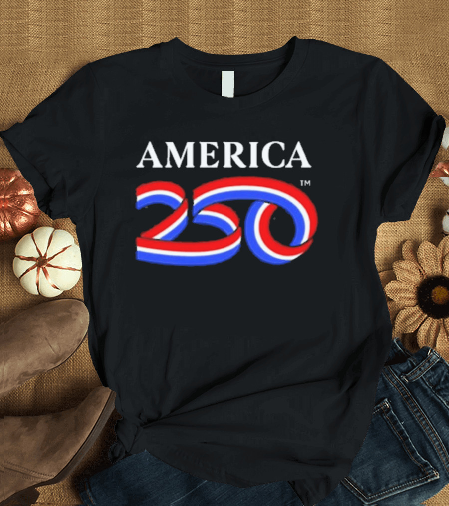AMERICA 250 Red White Blue USA Anniversary T-Shirt