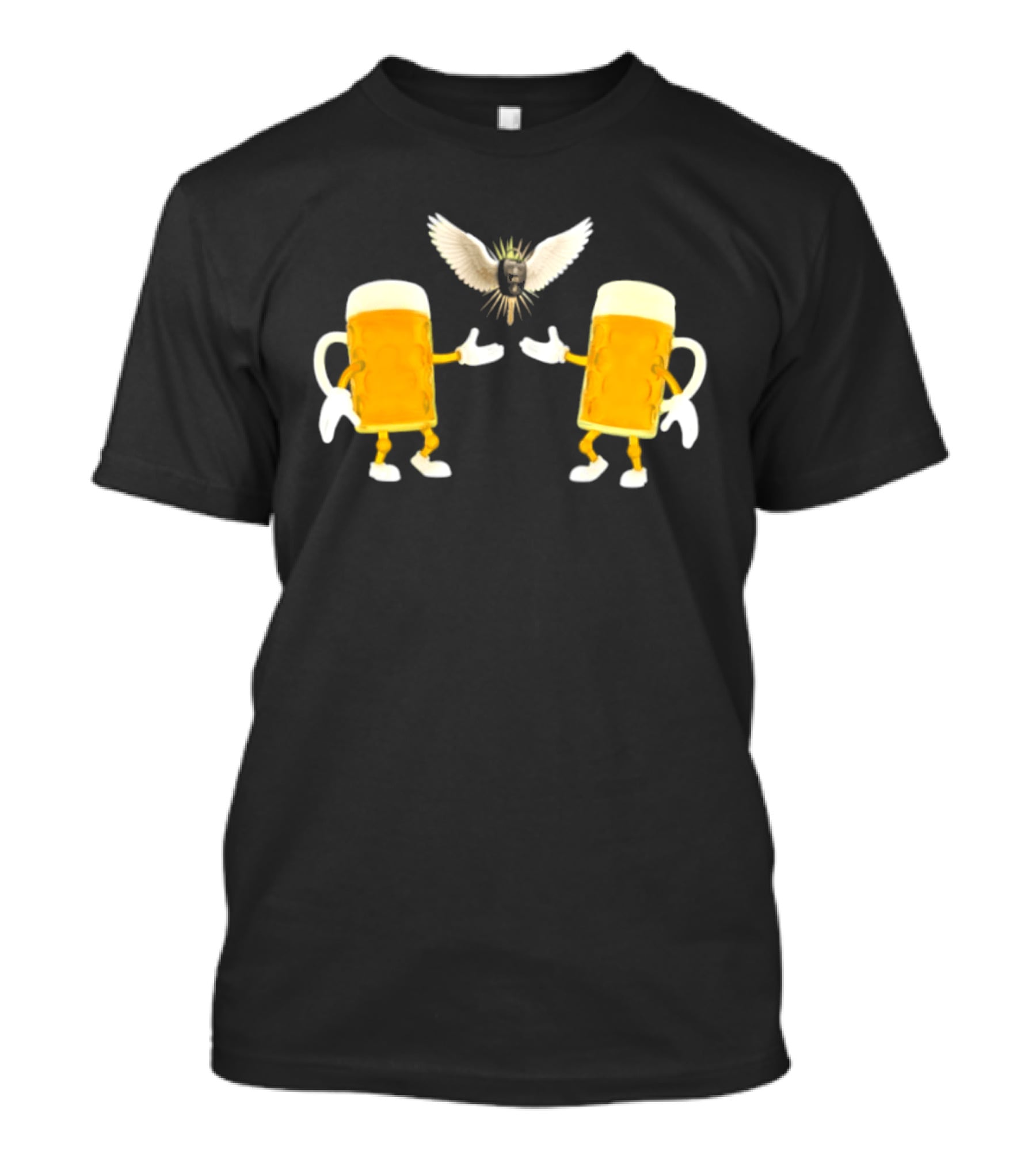 Beers And Car Keys Angel Meme With Winged Creature And Beer S T-Shirt