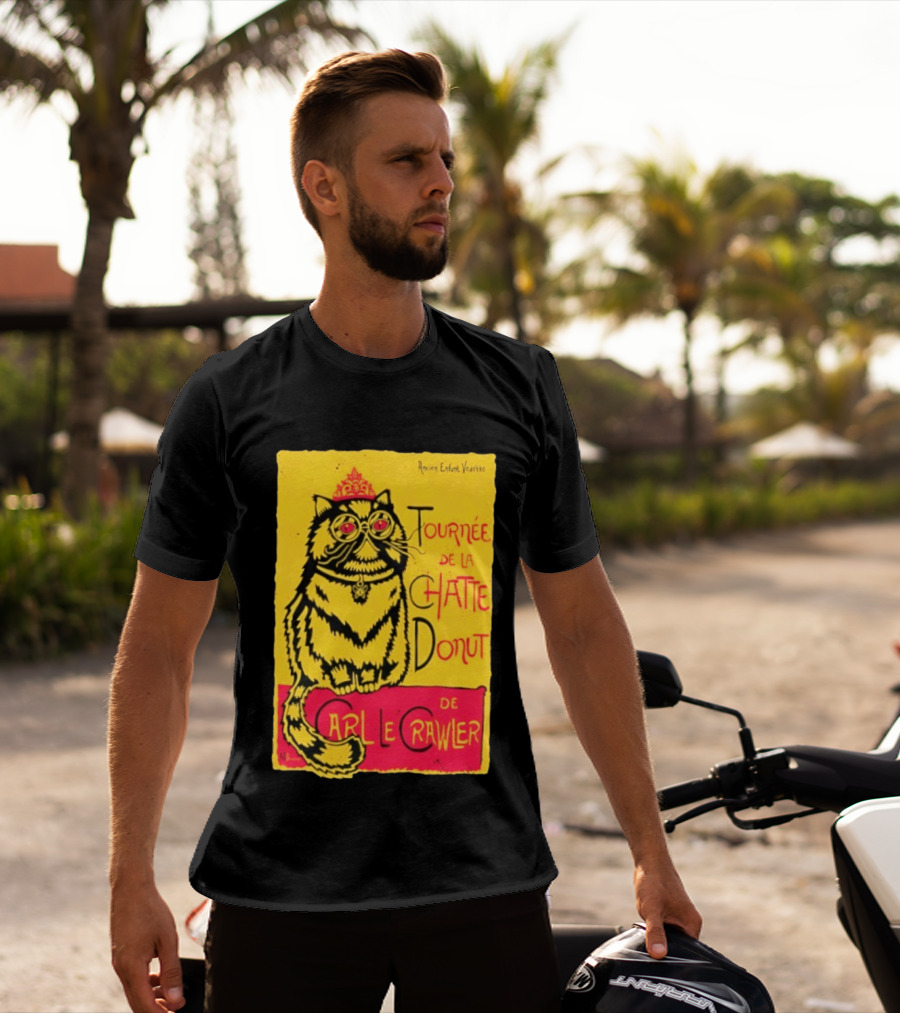Ancien Enfant Vedette Tournee De La Chatte Donut De Carl Le Crawler Cat T-Shirt
