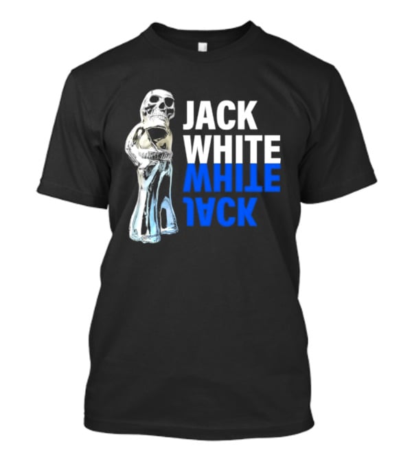 Jack White Rock Musician Skull Reflection T-Shirt