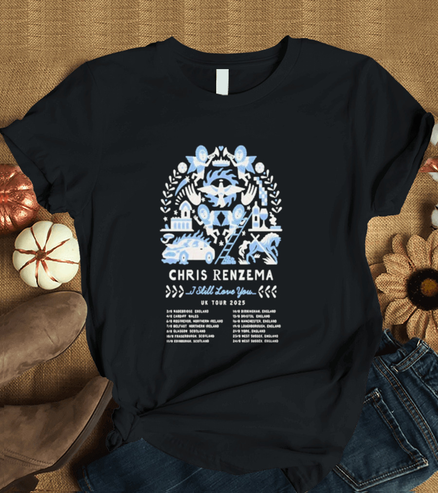Chris Renzema I Still Love You UK Tour 2025 Concert Dates And Venues T-Shirt