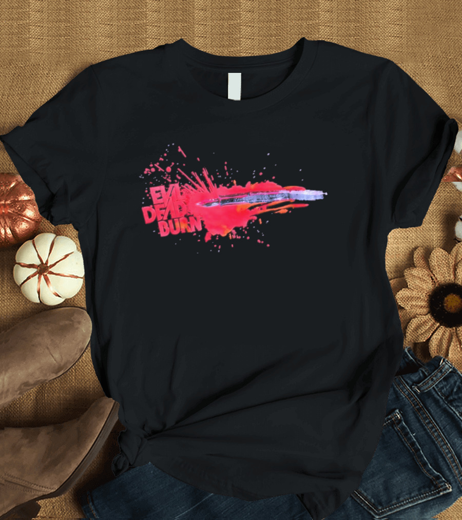 Evil Dead Burn 2026 Horror Splatter Blade T-Shirt