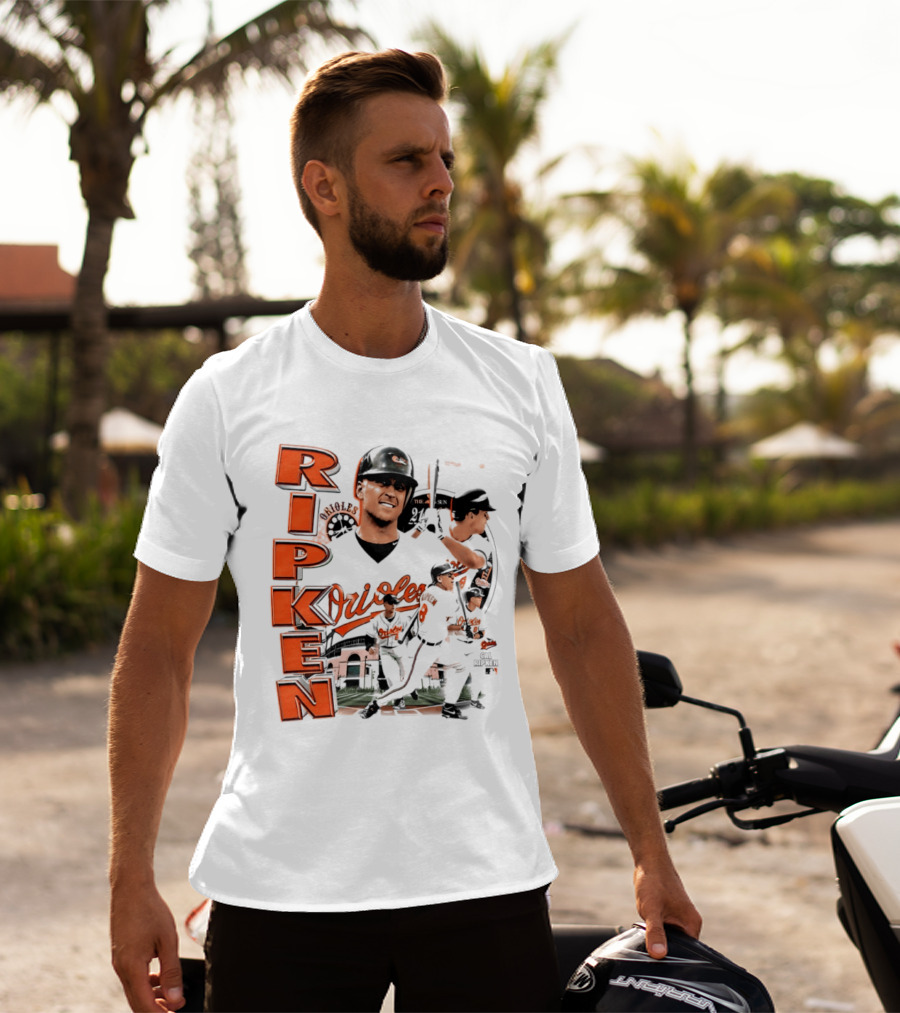 Ripken Baltimore Orioles MLB 2026 Collage Baseball Themed Fan Wear T-Shirt