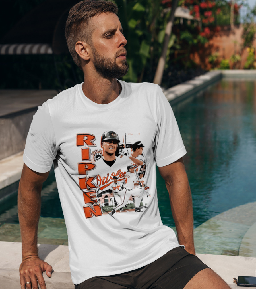 Ripken Baltimore Orioles MLB 2026 Collage Baseball Themed Fan Wear T-Shirt