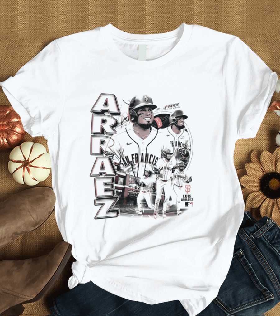 San Francisco Giants Luis Arraez MLB 2026 Collage T-Shirt