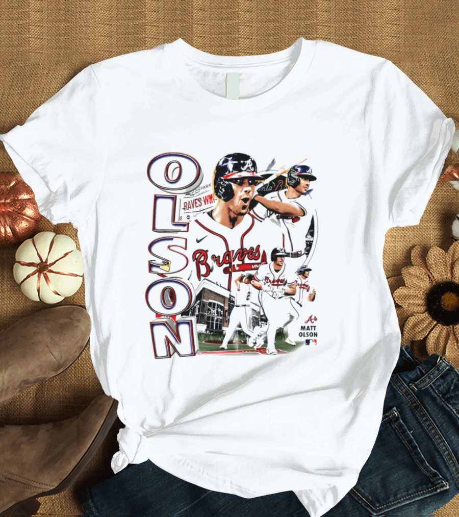Matt Olson Braves 2026 MLB Collage Nike Swingman T-Shirt