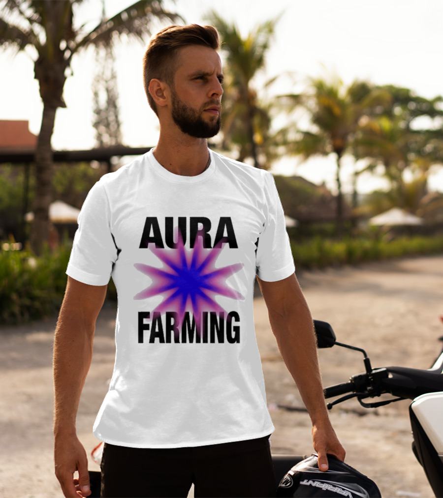 Farming Aura Starburst Energy Visual T-Shirt