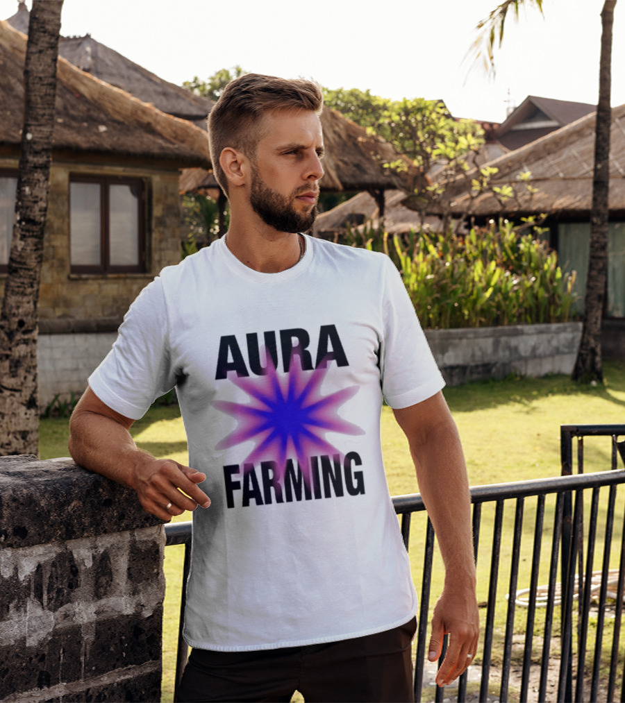 Farming Aura Starburst Energy Visual T-Shirt
