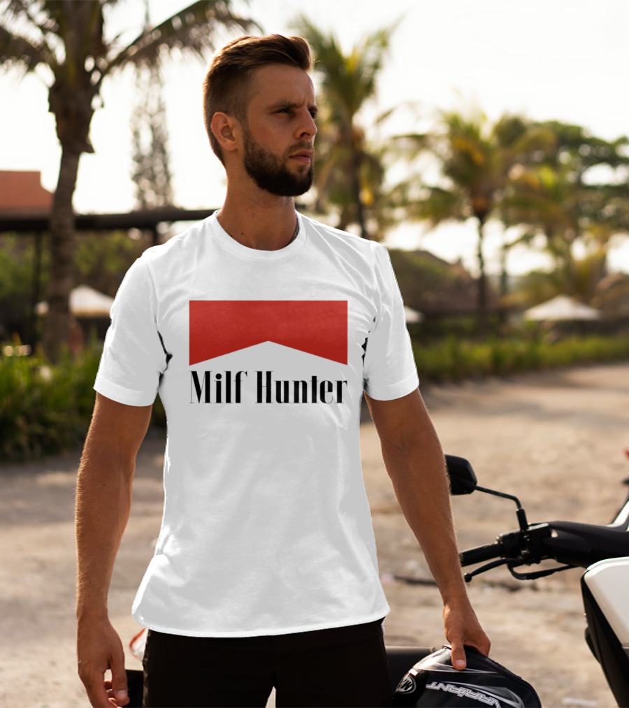 Milf Hunter Marlboro Red Crest T-Shirt