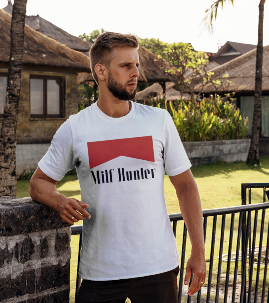 Milf Hunter Marlboro Red Crest T-Shirt