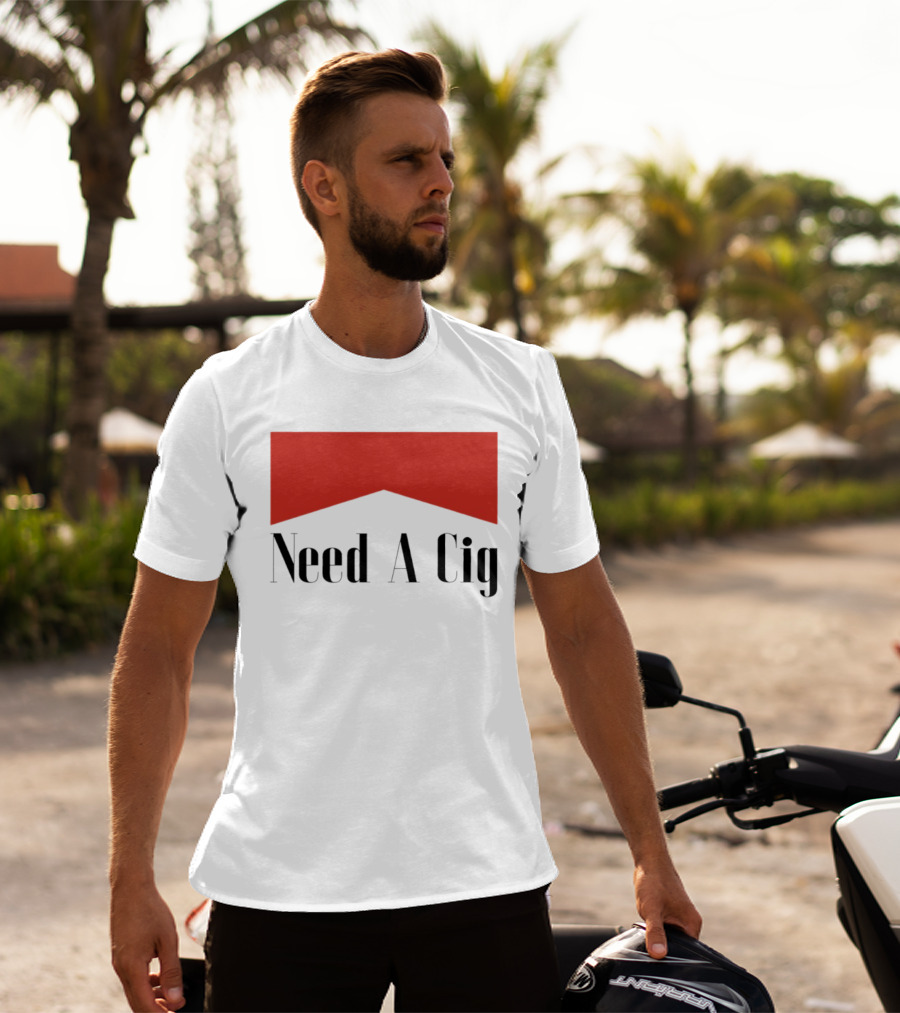 Need A Cig Marlboro Red Chevron T-Shirt
