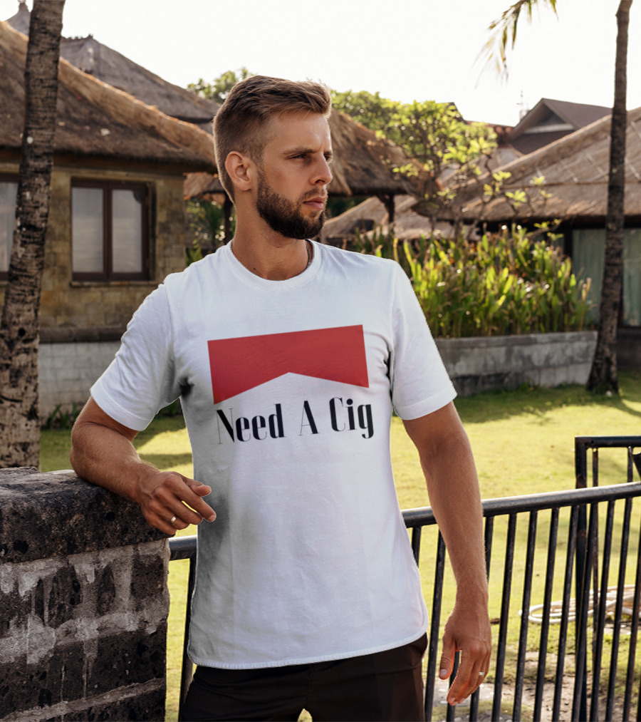Need A Cig Marlboro Red Chevron T-Shirt