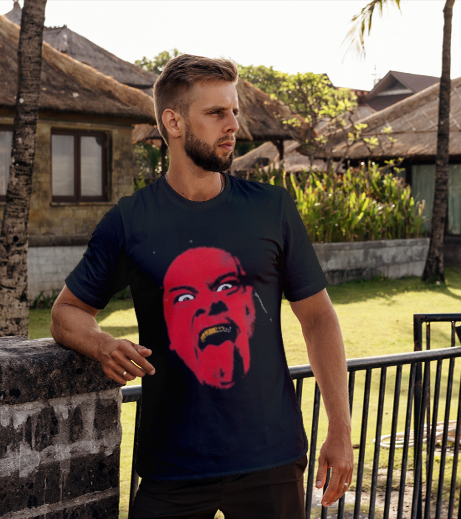 Zilla Fatu Distressed Wrestling Face T-Shirt