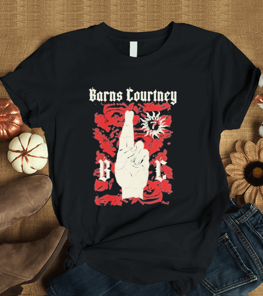 Barns Courtney Icon Roses Crossed Fingers V I C T-Shirt