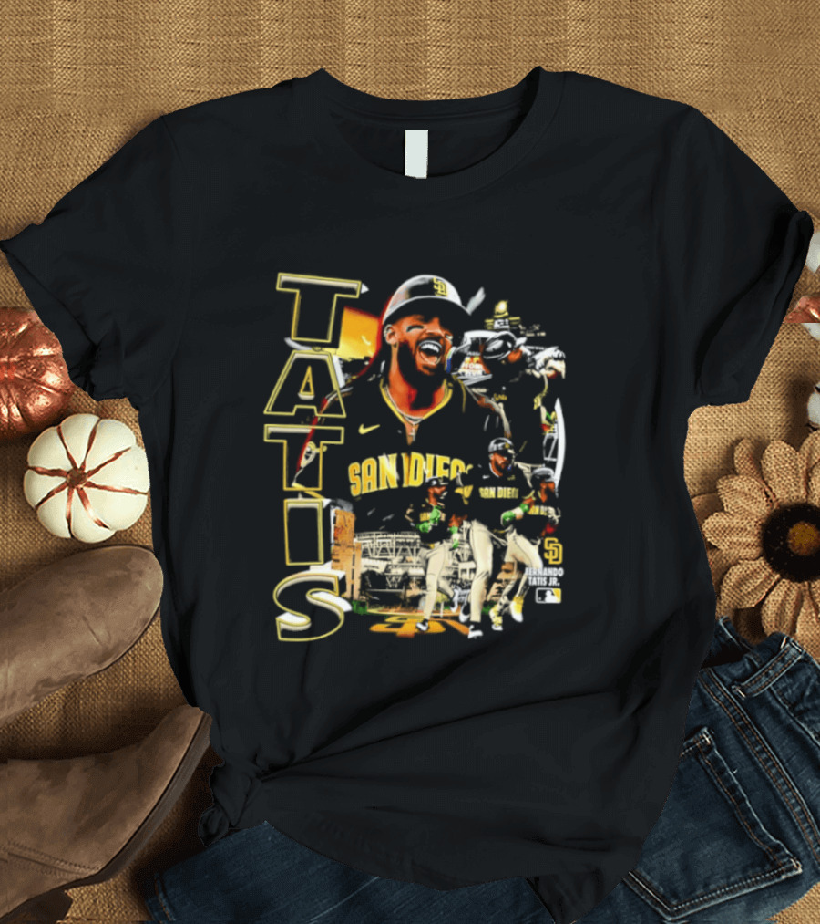 San Diego Padres Tatis Jr. 2026 MLB Collage T-Shirt