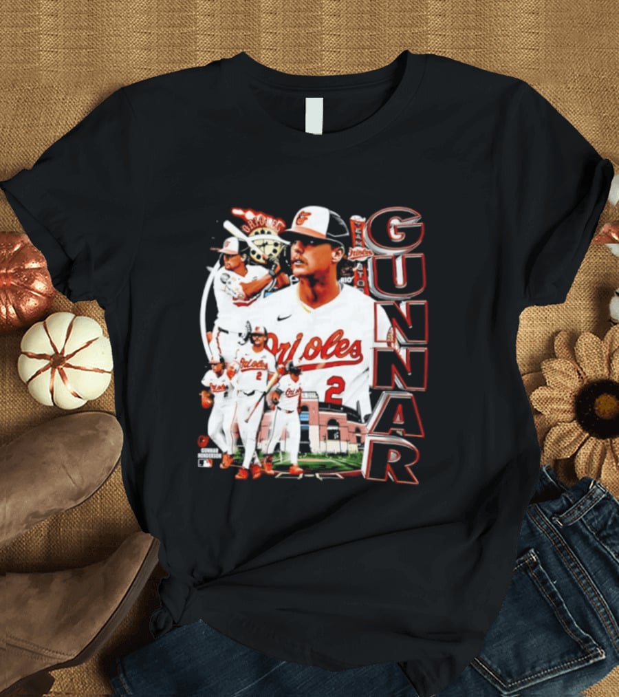 Gunnar Henderson Baltimore Orioles MLB 2026 Collage T-Shirt
