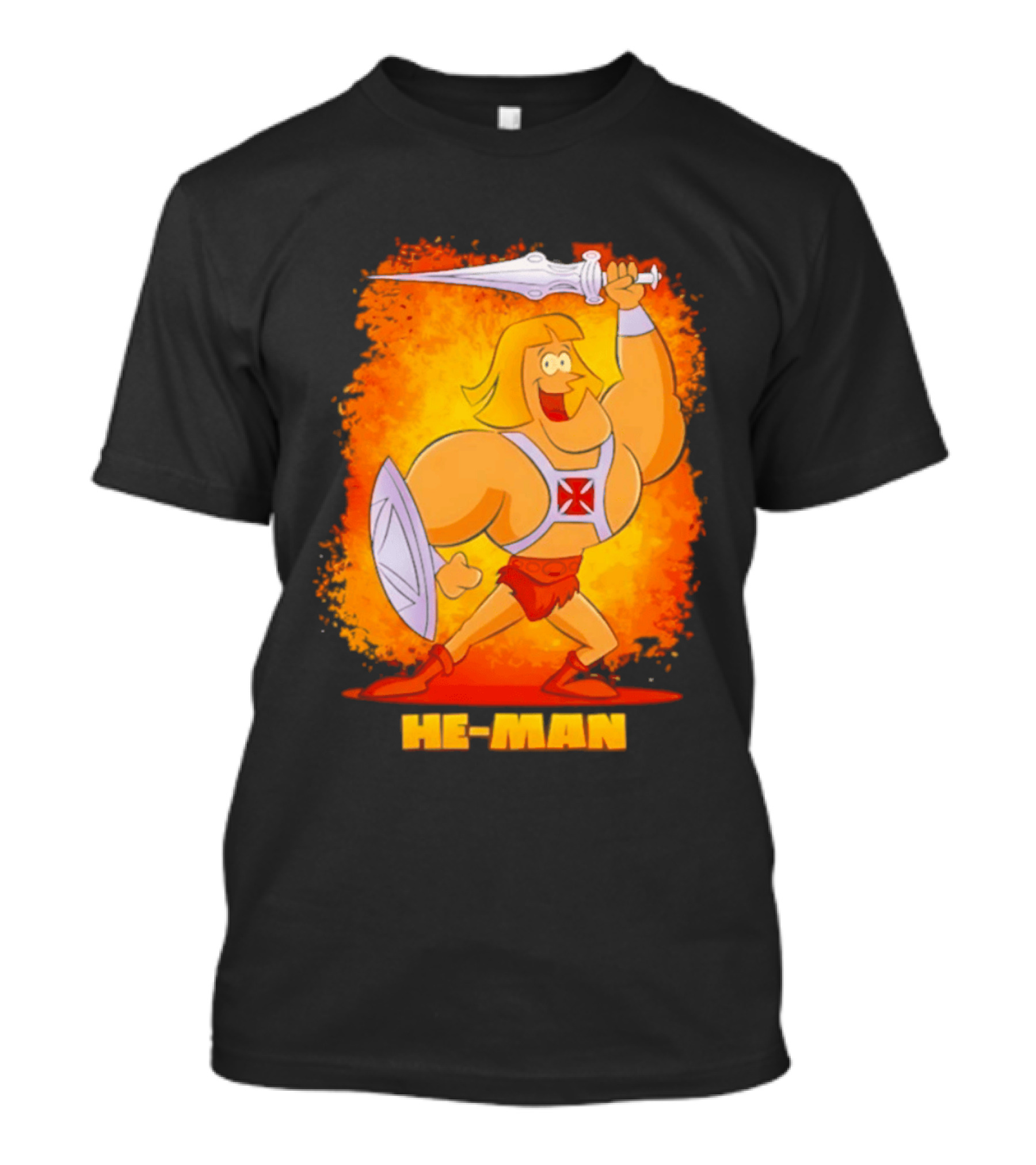 He Man Power Sword Masters Of The Universe Retro 80s T-Shirt