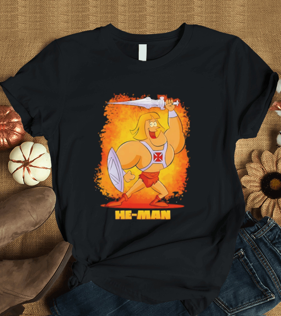He Man Power Sword Masters Of The Universe Retro 80s T-Shirt