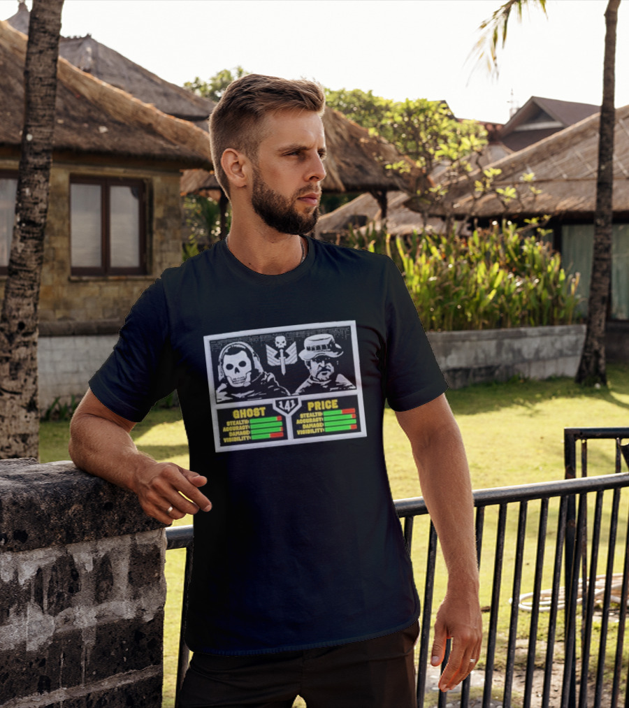 Call Of Duty Ghost Price Stealth Accuracy Damage Visibility 141 T-Shirt