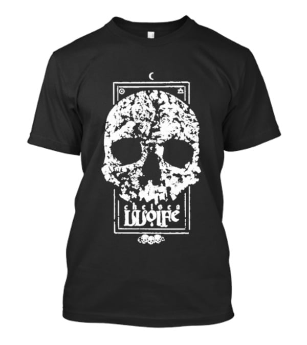 Chelsea Wolfe Skull Moon Phases Skeleton Flower T-Shirt