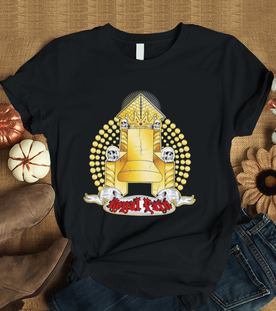 Kyng Wrestling Royal Throne And Crown Design Royal Pain T-Shirt