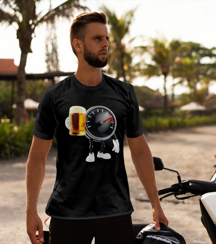 Speedometer Beer Gauge Fun Drinking Meter T-Shirt