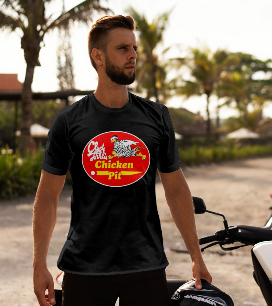 Clyde Torkel's Chicken Pit Stroker Ace Racing Theme Retro 1983 T-Shirt