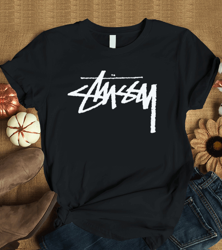 Stussy Yin Yang Pigment Dyed Retro Style Streetwear T-Shirt