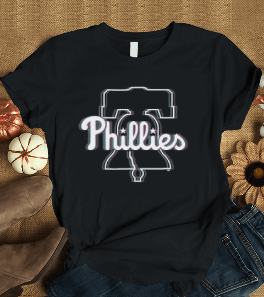 Philadelphia Phillies Bell Glitch T-Shirt