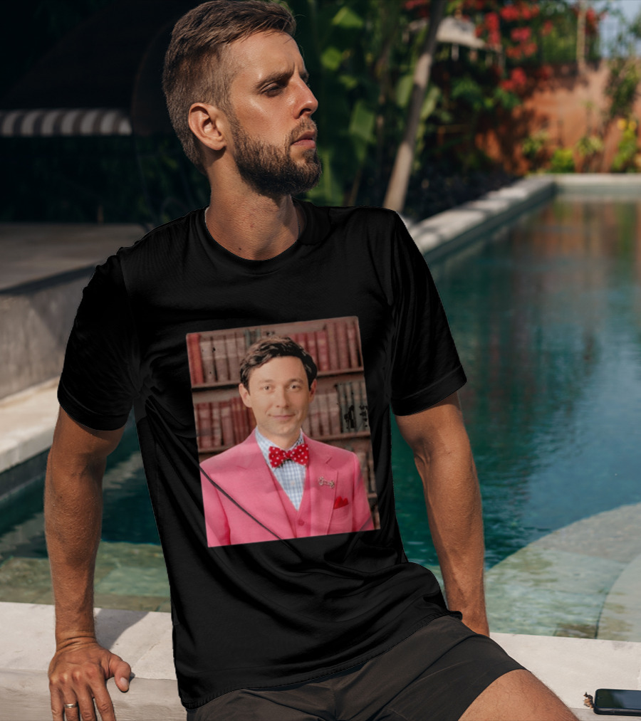 Pinky Herman Jon Ossoff Bow Tie Suit T-Shirt