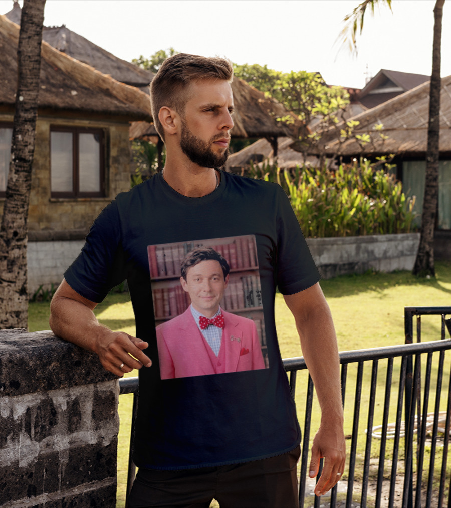 Pinky Herman Jon Ossoff Bow Tie Suit T-Shirt