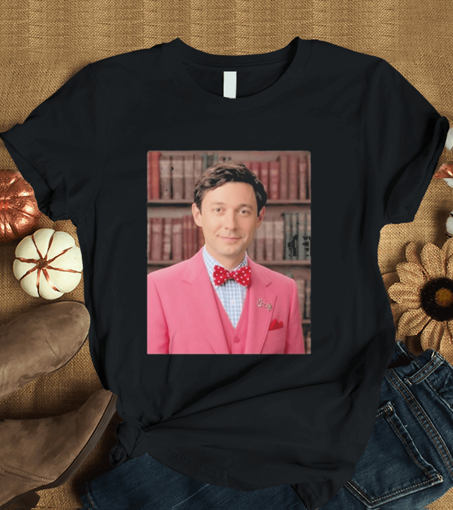 Pinky Herman Jon Ossoff Bow Tie Suit T-Shirt