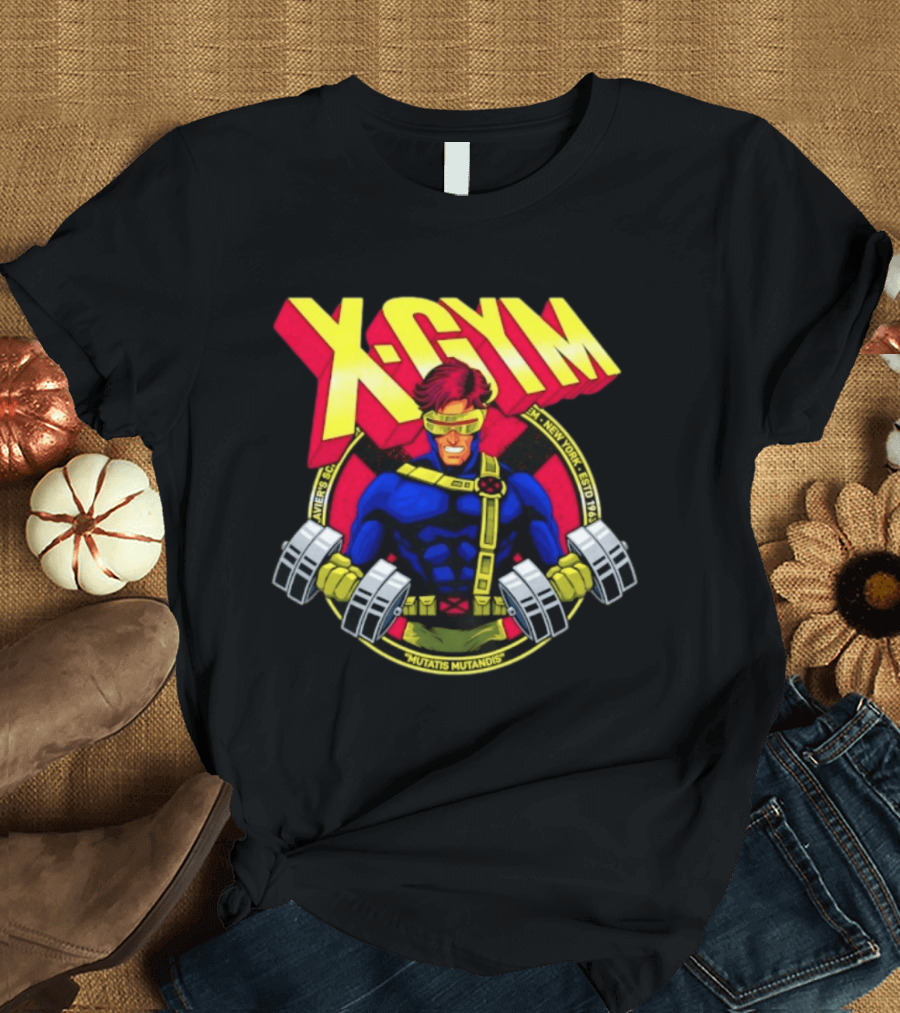 X Gym Cyclops Xavier's School New York Mutatis Mutandis Estd 1963 T-Shirt