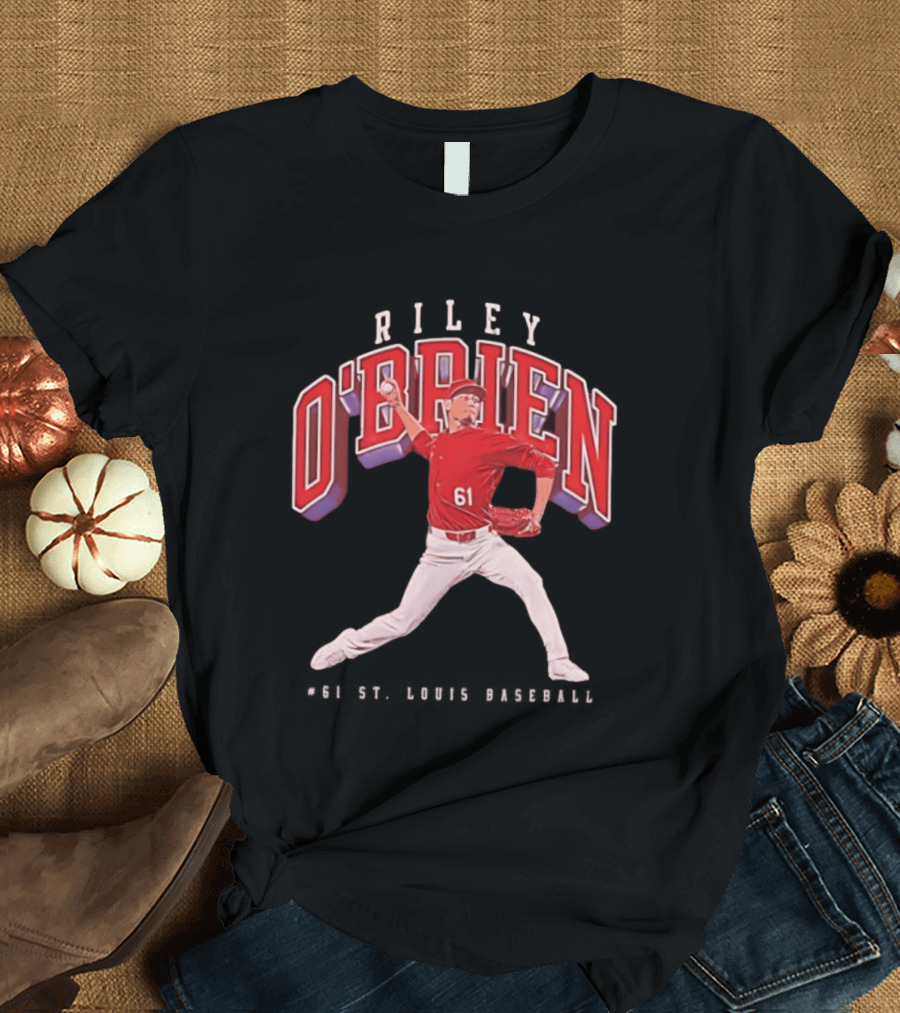 Riley O'Brien 61 Baseball 2026 St. Louis Collegiate T-Shirt